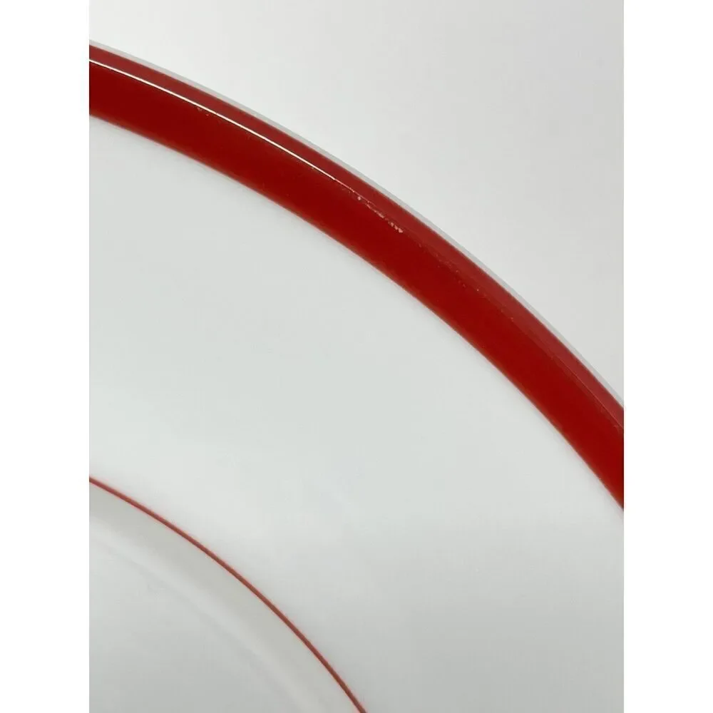 Williams Sonoma Red Brasserie Christmas Santa Chop Plate Platter Charger 12”